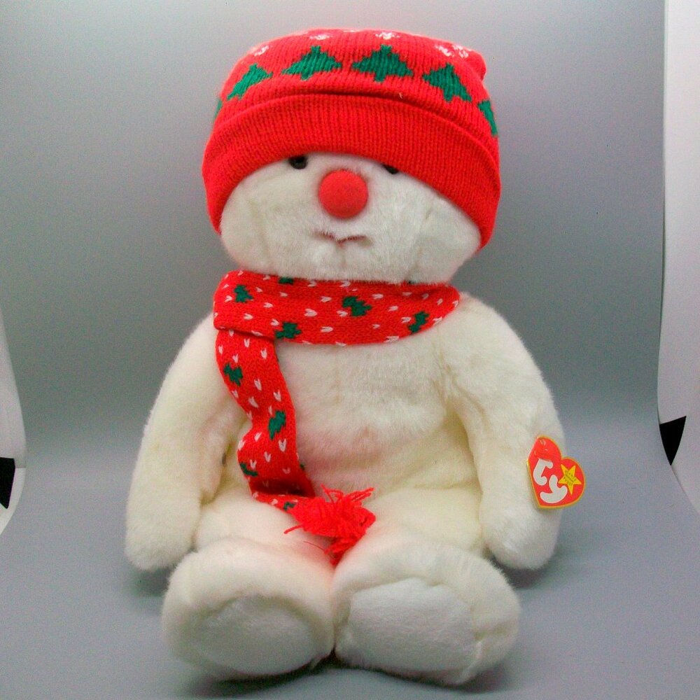Ty Beanie Buddies 1999 Snowboy Snowman Plush Stuffed Toy